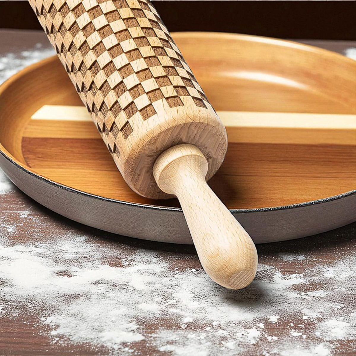 Courtly Check Rolling Pin